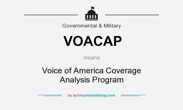 What does VOACAP mean? It stands for Voice of America Coverage Analysis Program