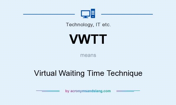 What does VWTT mean? It stands for Virtual Waiting Time Technique