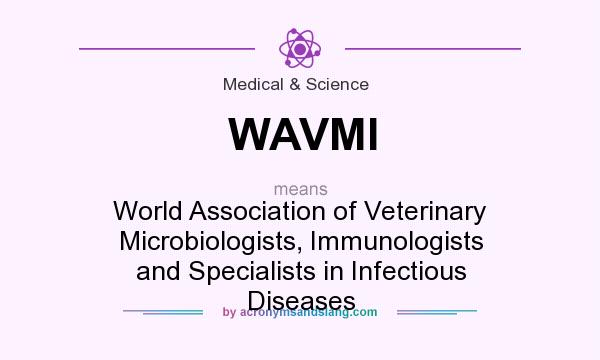 What does WAVMI mean? It stands for World Association of Veterinary Microbiologists, Immunologists and Specialists in Infectious Diseases