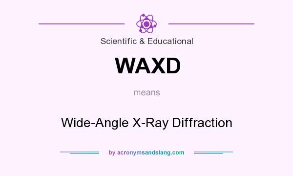 What does WAXD mean? It stands for Wide-Angle X-Ray Diffraction