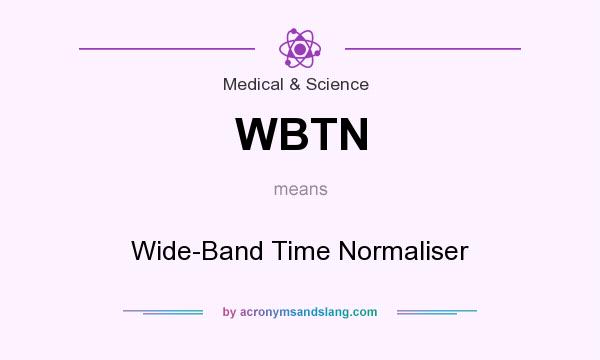 What does WBTN mean? It stands for Wide-Band Time Normaliser