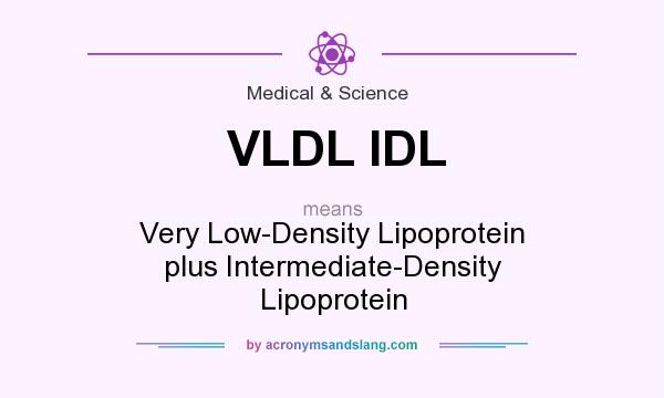 What does VLDL IDL mean? It stands for Very Low-Density Lipoprotein plus Intermediate-Density Lipoprotein