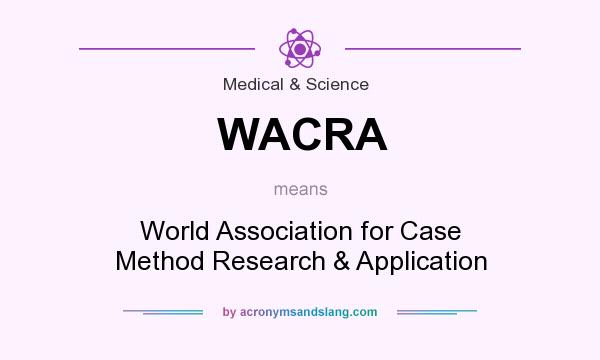 What does WACRA mean? It stands for World Association for Case Method Research & Application