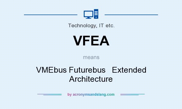 What does VFEA mean? It stands for VMEbus Futurebus   Extended Architecture