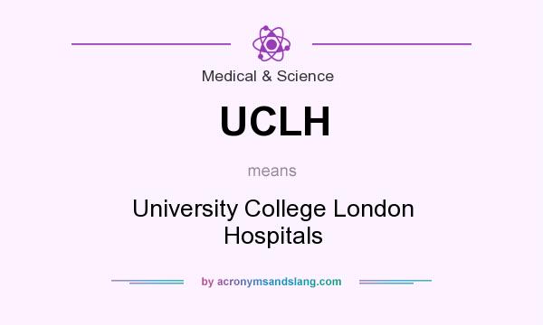 What does UCLH mean? It stands for University College London Hospitals