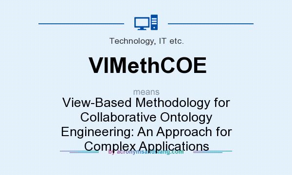 What does VIMethCOE mean? It stands for View-Based Methodology for Collaborative Ontology Engineering: An Approach for Complex Applications