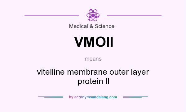 What does VMOII mean? It stands for vitelline membrane outer layer protein II