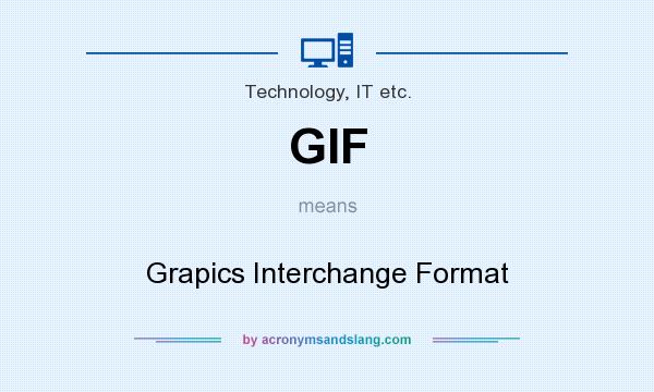 What does GIF mean? It stands for Grapics Interchange Format