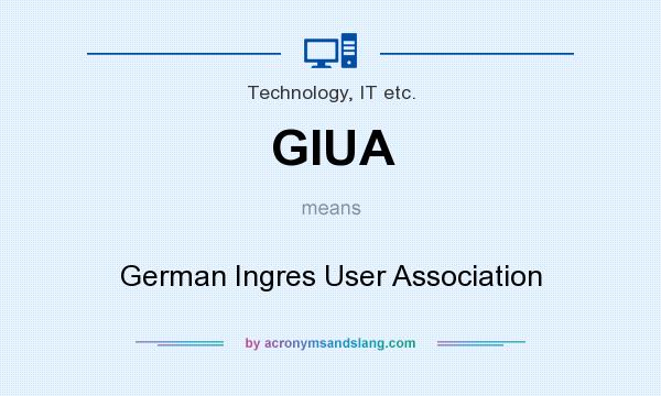 What does GIUA mean? It stands for German Ingres User Association