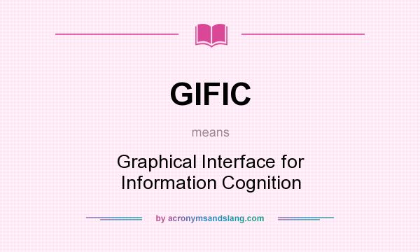 What does GIFIC mean? It stands for Graphical Interface for Information Cognition