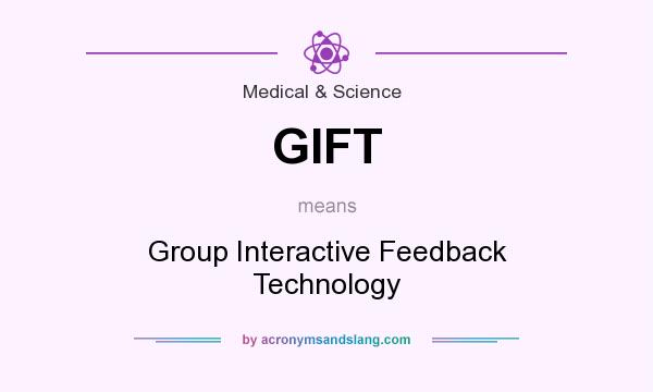 What does GIFT mean? It stands for Group Interactive Feedback Technology