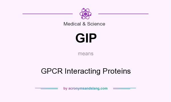 What does GIP mean? It stands for GPCR Interacting Proteins