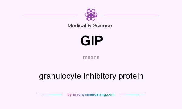 What does GIP mean? It stands for granulocyte inhibitory protein