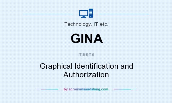 What does GINA mean? It stands for Graphical Identification and Authorization