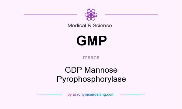 What does GMP mean? It stands for GDP Mannose Pyrophosphorylase