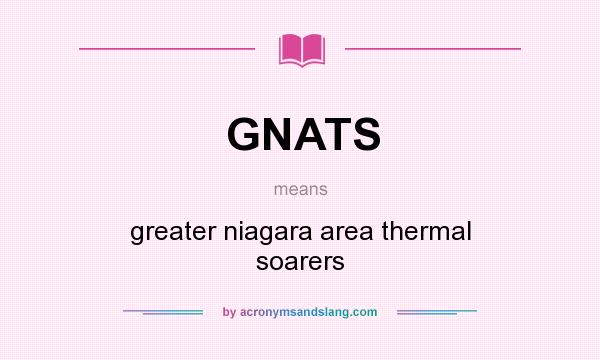 What does GNATS mean? It stands for greater niagara area thermal soarers