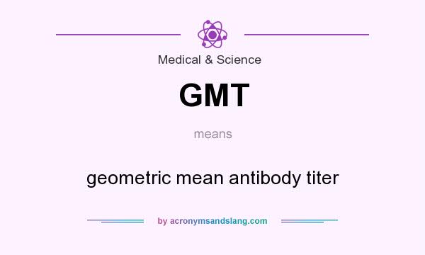 What does GMT mean? It stands for geometric mean antibody titer