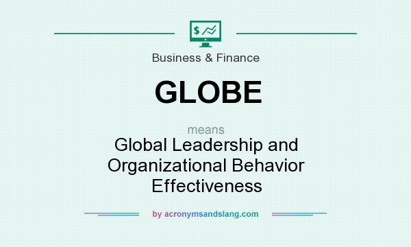 What does GLOBE mean? It stands for Global Leadership and Organizational Behavior Effectiveness