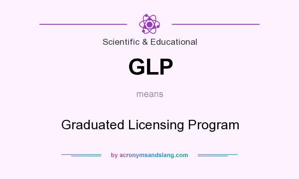 What does GLP mean? It stands for Graduated Licensing Program