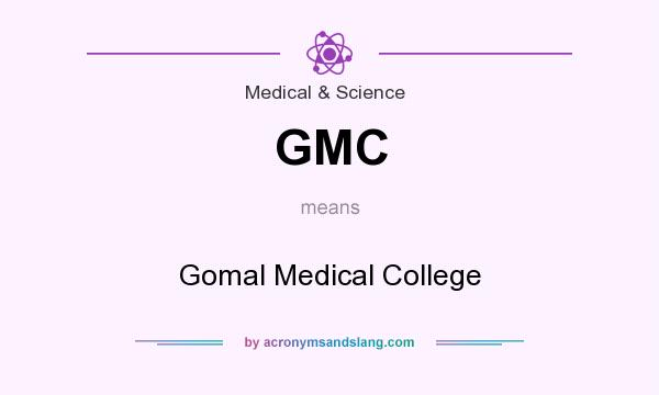 What does GMC mean? It stands for Gomal Medical College