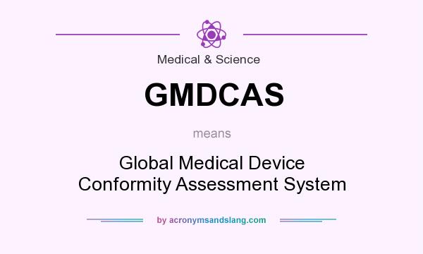 What does GMDCAS mean? It stands for Global Medical Device Conformity Assessment System