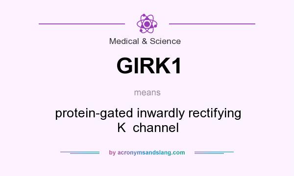 What does GIRK1 mean? It stands for protein-gated inwardly rectifying K  channel