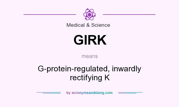 What does GIRK mean? It stands for G-protein-regulated, inwardly rectifying K