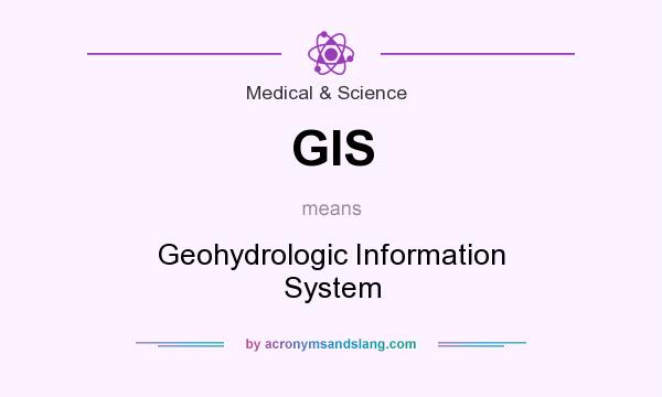 What does GIS mean? It stands for Geohydrologic Information System