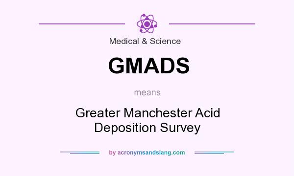 What does GMADS mean? It stands for Greater Manchester Acid Deposition Survey