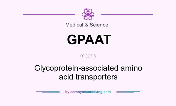 What does GPAAT mean? It stands for Glycoprotein-associated amino acid transporters