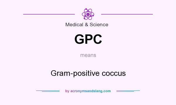 What does GPC mean? It stands for Gram-positive coccus