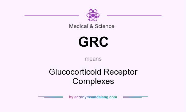 What does GRC mean? It stands for Glucocorticoid Receptor Complexes