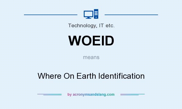 What does WOEID mean? It stands for Where On Earth Identification