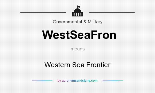 What does WestSeaFron mean? It stands for Western Sea Frontier