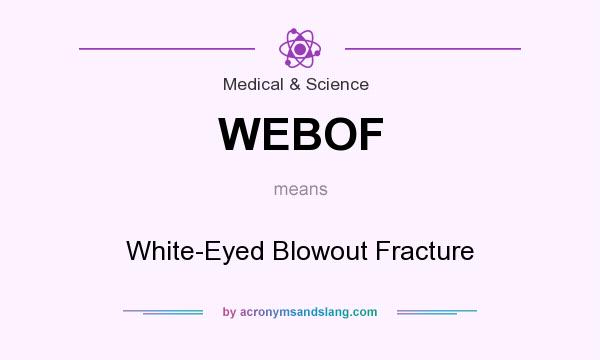 What does WEBOF mean? It stands for White-Eyed Blowout Fracture