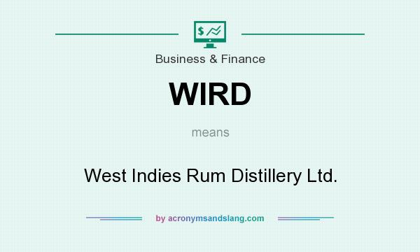 What does WIRD mean? It stands for West Indies Rum Distillery Ltd.