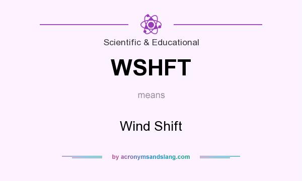 What does WSHFT mean? It stands for Wind Shift