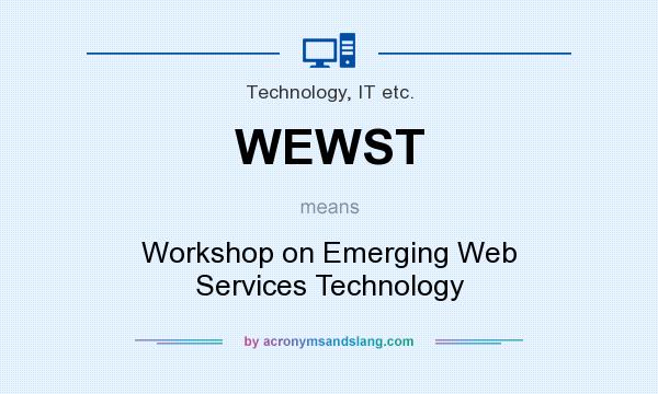 What does WEWST mean? It stands for Workshop on Emerging Web Services Technology