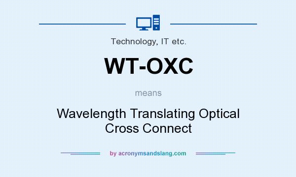 What does WT-OXC mean? It stands for Wavelength Translating Optical Cross Connect