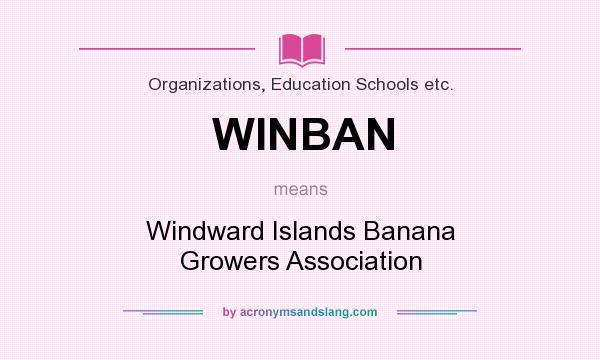 What does WINBAN mean? It stands for Windward Islands Banana Growers Association