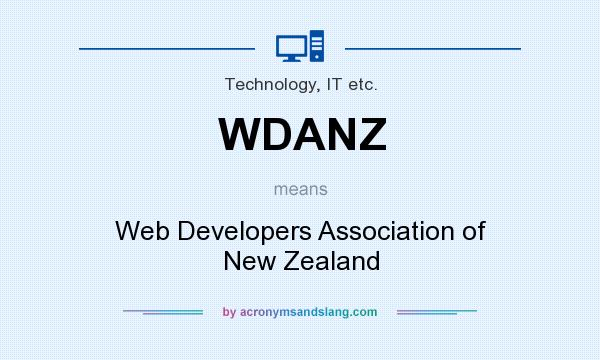 What does WDANZ mean? It stands for Web Developers Association of New Zealand
