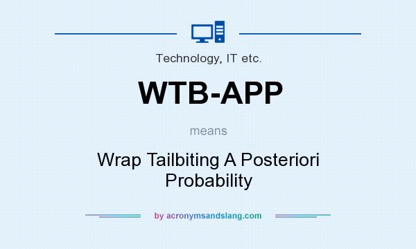 What does WTB-APP mean? It stands for Wrap Tailbiting A Posteriori Probability