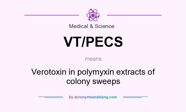 What does VT/PECS mean? It stands for Verotoxin in polymyxin extracts of colony sweeps