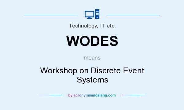 What does WODES mean? It stands for Workshop on Discrete Event Systems