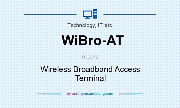 What does WiBro-AT mean? It stands for Wireless Broadband Access Terminal