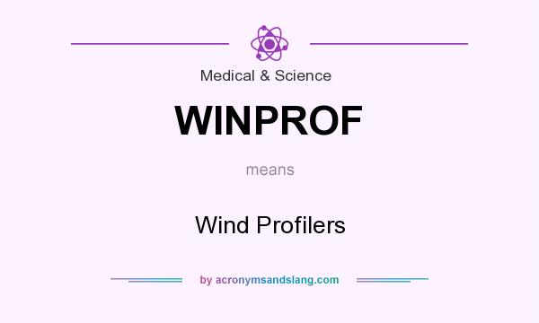 What does WINPROF mean? It stands for Wind Profilers