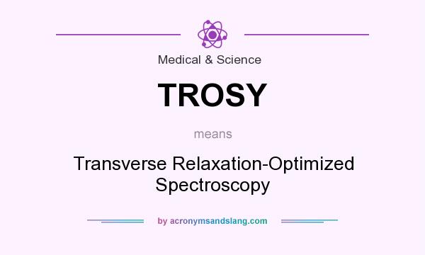What does TROSY mean? It stands for Transverse Relaxation-Optimized Spectroscopy