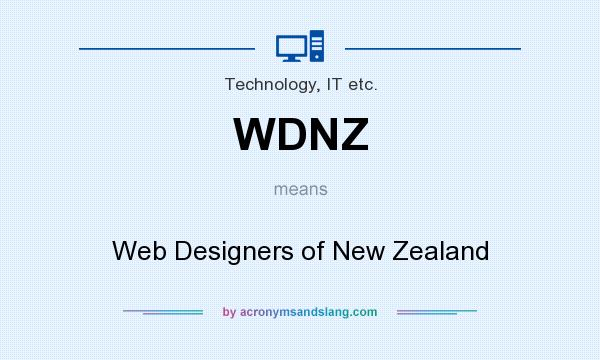 What does WDNZ mean? It stands for Web Designers of New Zealand