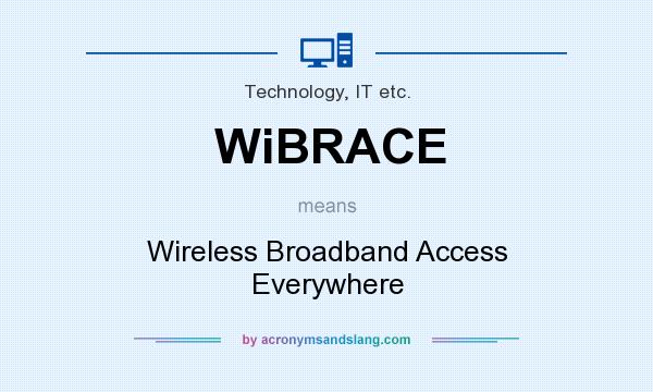 What does WiBRACE mean? It stands for Wireless Broadband Access Everywhere
