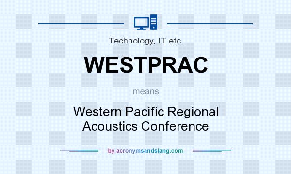 What does WESTPRAC mean? It stands for Western Pacific Regional Acoustics Conference